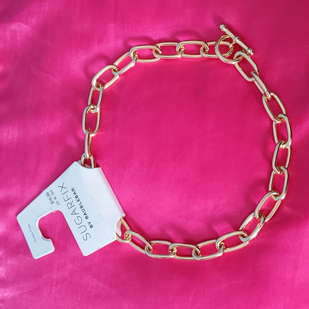 Gold Chain Link Necklace